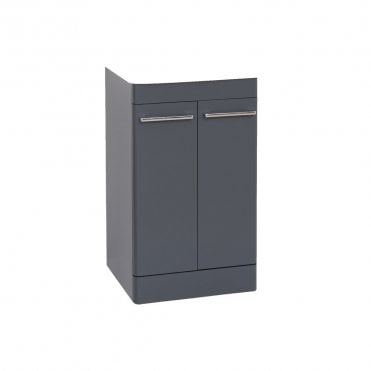 Options 24 500mm Cool Grey 2 Door Floor Standing Unit - Unit Only