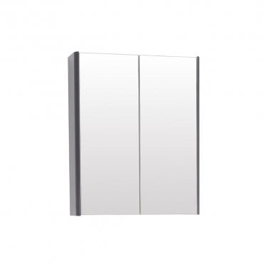 Options 24 500mm Mirror Cabinet Cool Grey
