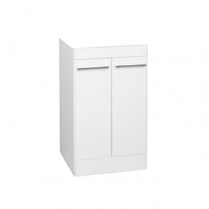 Options 24 500mm White 2 Door Floor Standing Unit - Unit Only