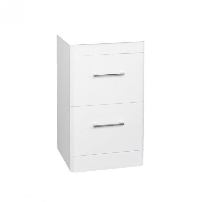 Kartell Options 24 500mm White 2 Drawer Floor Standing Unit - Unit Only