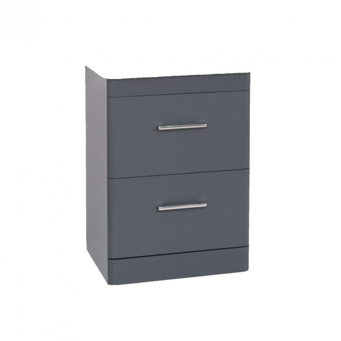 Kartell Options 24 600mm Cool Grey 2 Drawer Floor Standing Unit - Unit Only