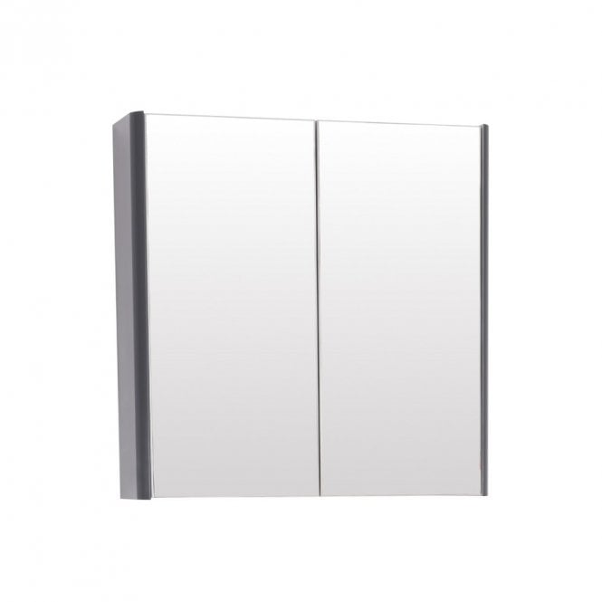 Kartell Options 24 600mm Mirror Cabinet Cool Grey