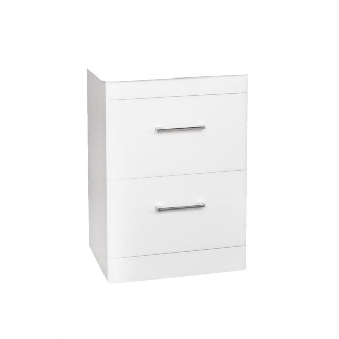 Kartell Options 24 600mm White 2 Drawer Floor Standing Unit - Unit Only