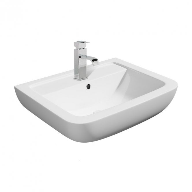 Kartell Options 600 550mm 1 Tap Hole Pedestal Basin