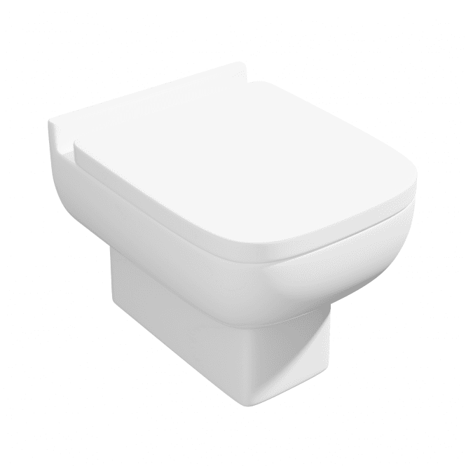 Kartell Options 600 Rimless Back To Wall Toilet & Premium Soft Close Seat