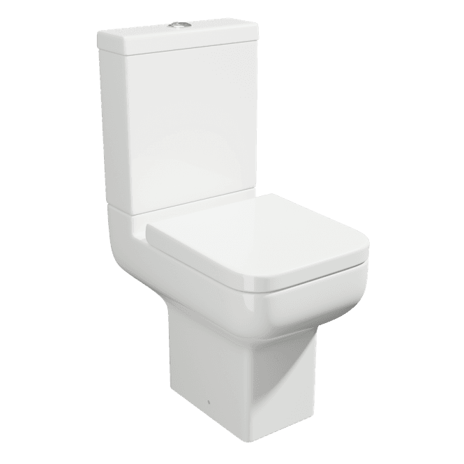 Kartell Options Rimless Short Projection Close Coupled Toilet & Soft Close Seat