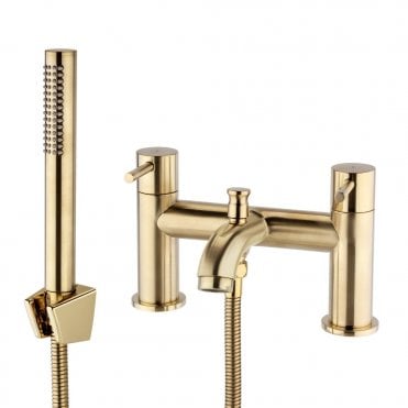 Ottone Bath Shower Mixer Tap Brushed Brass