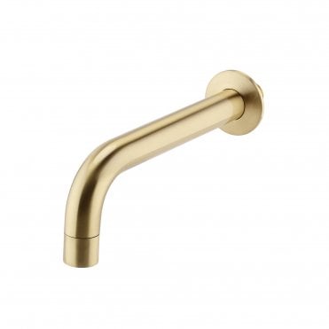Ottone Wall Mounted Bath Spout Brushed Brass