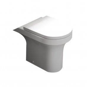 Ozone Round Rimless Close Coupled Toilet Pan