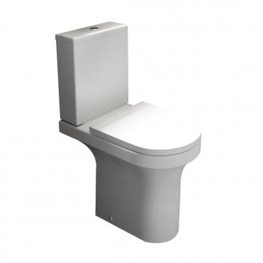 Ozone Round Rimless Comfort Height Close Coupled Toilet & Premium Soft Close Seat