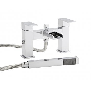 Phase Waterfall Bath Shower Mixer Tap Polished Chrome