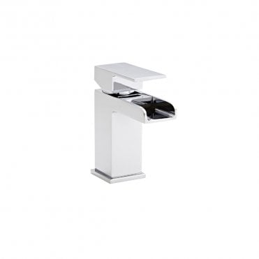 Phase Waterfall Mini Mono Basin Mixer Tap & Click Waste Polished Chrome
