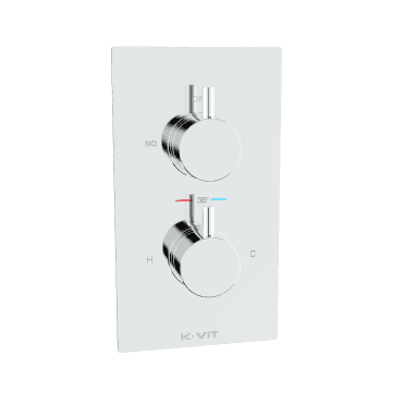 Plan Concealed Thermostatic Shower Valve Chrome