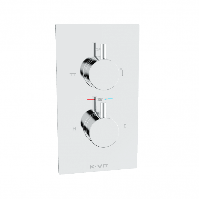 Kartell Plan Concealed Thermostatic Shower Valve with Diverter Chrome