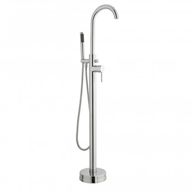 Kartell Plan Floor Standing Bath Shower Mixer Tap Polished Chrome