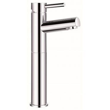 Plan Tall Mono Basin Mixer Tap Polished Chrome