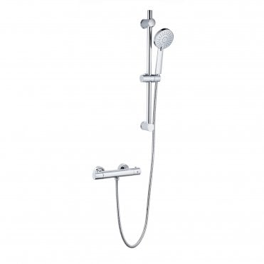 Plan Thermostatic Bar Shower & Sliding Handset Chrome