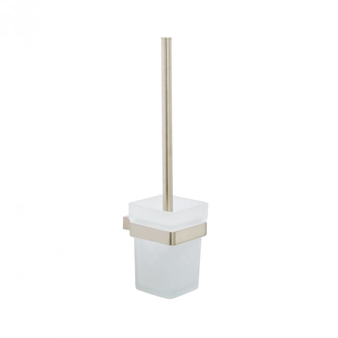 Kartell Premium Brushed Nickel Toilet Brush Set