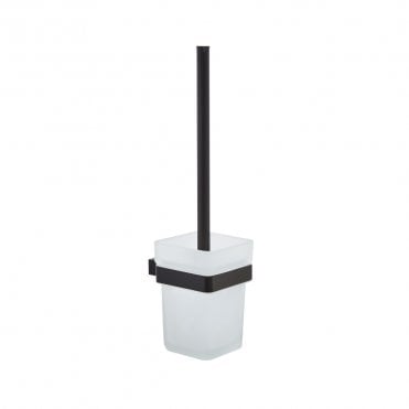 Premium Matt Black Toilet Brush Set