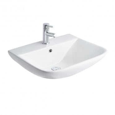 Primo 550mm Square 1 Tap Hole Pedestal Basin