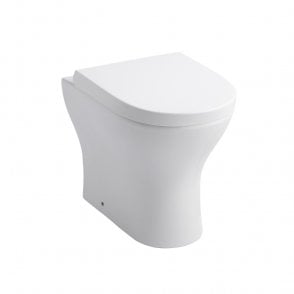 Primo Round Rimless Back to Wall Toilet Pan Only