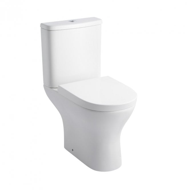 Kartell Primo Round Rimless Short Projection Close Coupled Toilet & Soft Close Seat