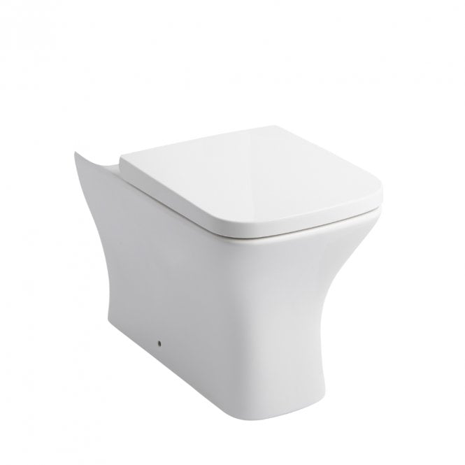 Kartell Primo Square Close To Wall Close Coupled Rimless Toilet Pan
