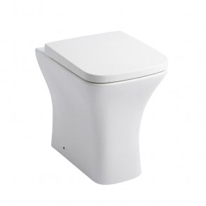 Primo Square Rimless Comfort Height Back to Wall Toilet Pan