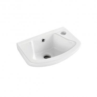 Proton 355mm 1 Tap Hole Wall Mounted Cloakroom Basin