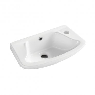 Proton 460mm 1 Tap Hole Wall Mounted Cloakroom Basin