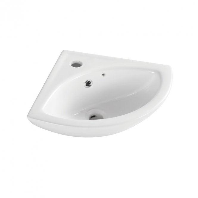 Kartell Proton 520mm 1 Tap Hole Wall Mounted Corner Basin 