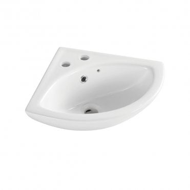 Proton 520mm 2 Tap Hole Wall Mounted Corner Basin