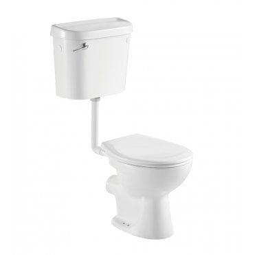 Proton Low Level Toilet with Bottom Feed Cistern & Seat