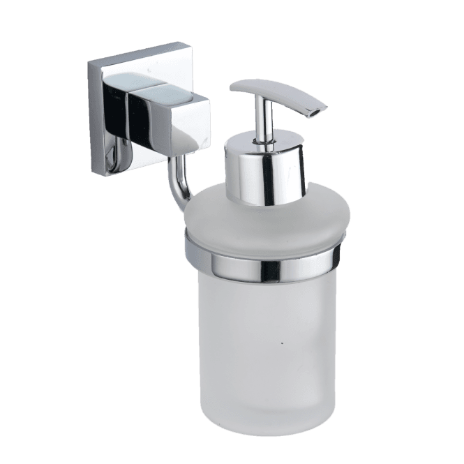 Kartell Pure Chrome Square Soap Dispenser & Holder