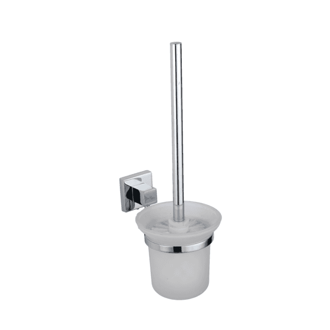 Kartell Pure Chrome Square Toilet Brush & Holder