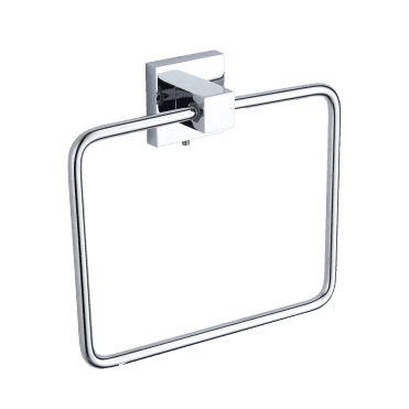 Pure Chrome Square Towel Ring