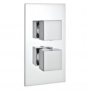Pure Concealed Thermostatic Shower Valve with Diverter Chrome