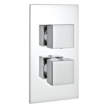 Pure Concealed Thermostatic Shower Valve with Diverter Chrome
