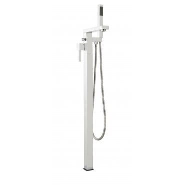 Pure Free Standing Bath Shower Mixer Tap Polished Chrome