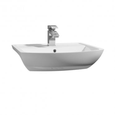 Pure Semi Recessed 1 Tap Hole Furniture Basin