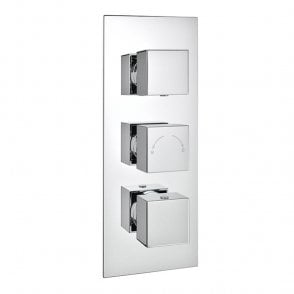 Pure Triple Concealed Thermostatic Shower Valve (2 Way) Chrome