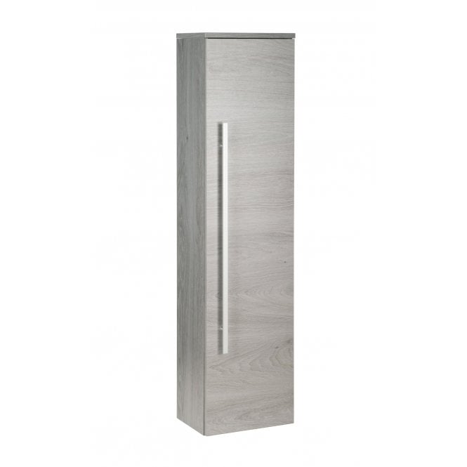 Kartell Purity 355mm x 1400mm Wall Mounted Tall Storage Unit Silver Oak