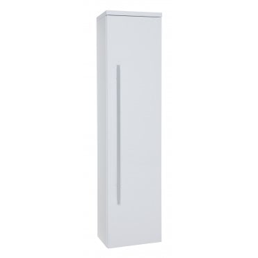 Purity 355mm x 1400mm Wall Mounted Tall Storage Unit White Gloss