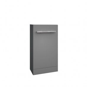 Purity 410mm Floor Standing Cloakroom Unit Storm Grey Gloss