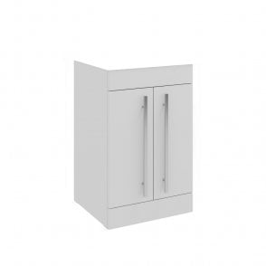 Purity 500mm 2 Door Floor Standing Unit White Gloss