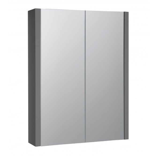 Kartell Purity 500mm Mirror Cabinet Storm Grey Gloss
