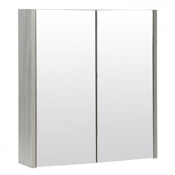 Kartell Purity 600mm Mirror Cabinet Silver Oak