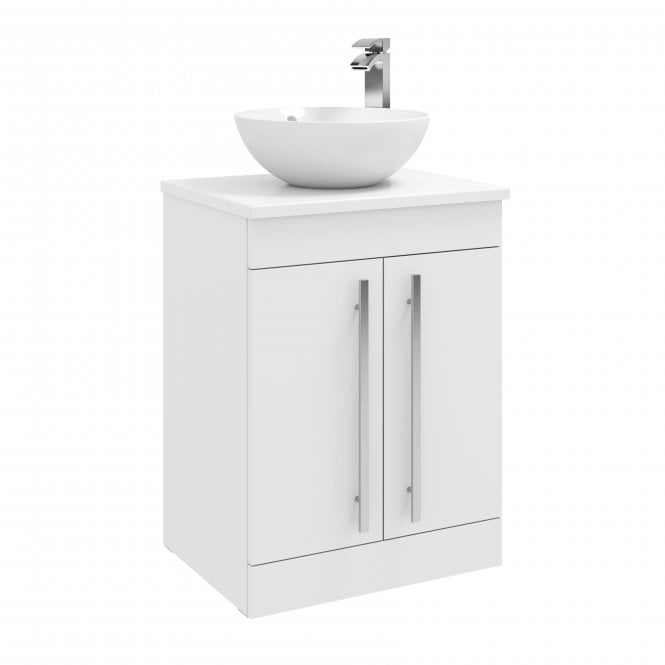 Kartell Purity 600mm White Gloss 2 Door Floor Standing Unit & Sit On Bowl