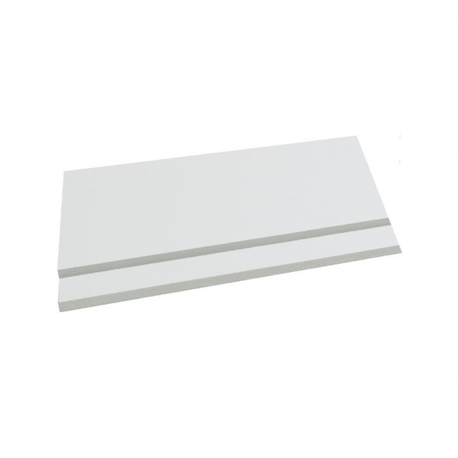 Kartell Purity 800mm 2 Piece Bath End Panel White Gloss