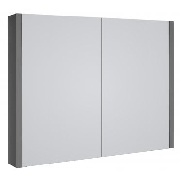 Purity 800mm Mirror Cabinet Storm Grey Gloss
